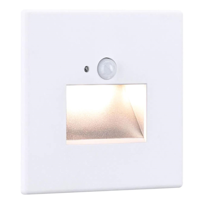 Paulmann  93133 - LED/1,2W Schodišťové svítidlo se senzorem EDGE 230V bílá